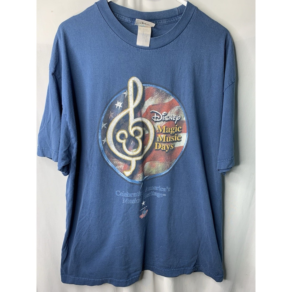 Adult Unisex XL Vintage Disney Magic Music Days Walt Disney World Tshirt Florida